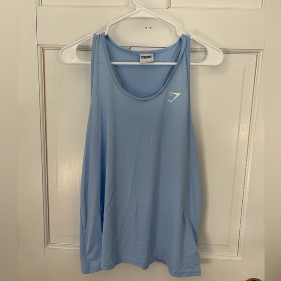 Gymshark Tops - Gymshark Light Blue Periwinkle Racerback Tank Top, Women’s Size Large (L)